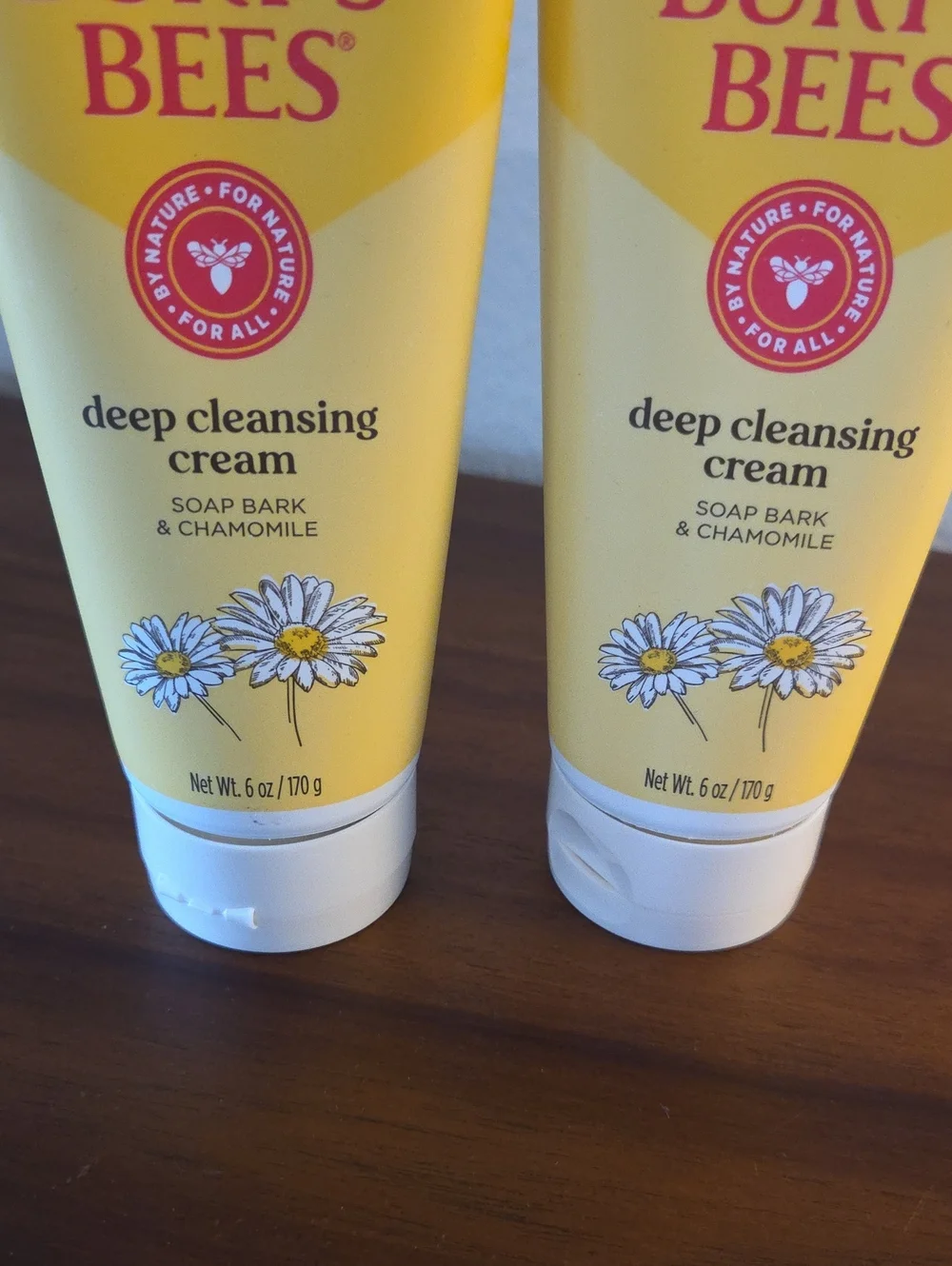 NWT (2) 6 Oz Burts Bees Deep Cleaning Cream Soap Bark And Chamomile
